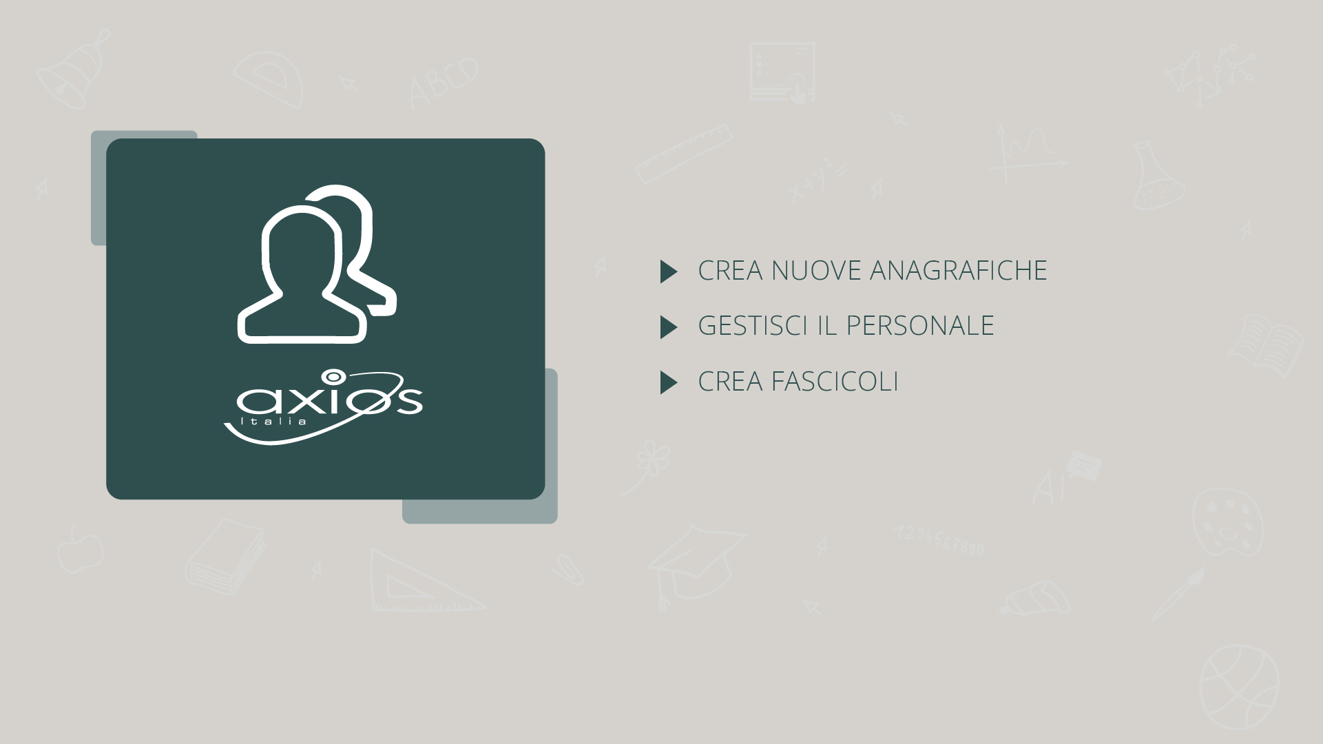 Axios: Area Personale Web